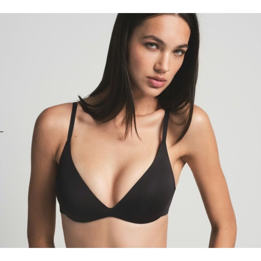 NEW SKIMS Wireless Form Super Push-Up Bra Onyx (black) 36D NWT